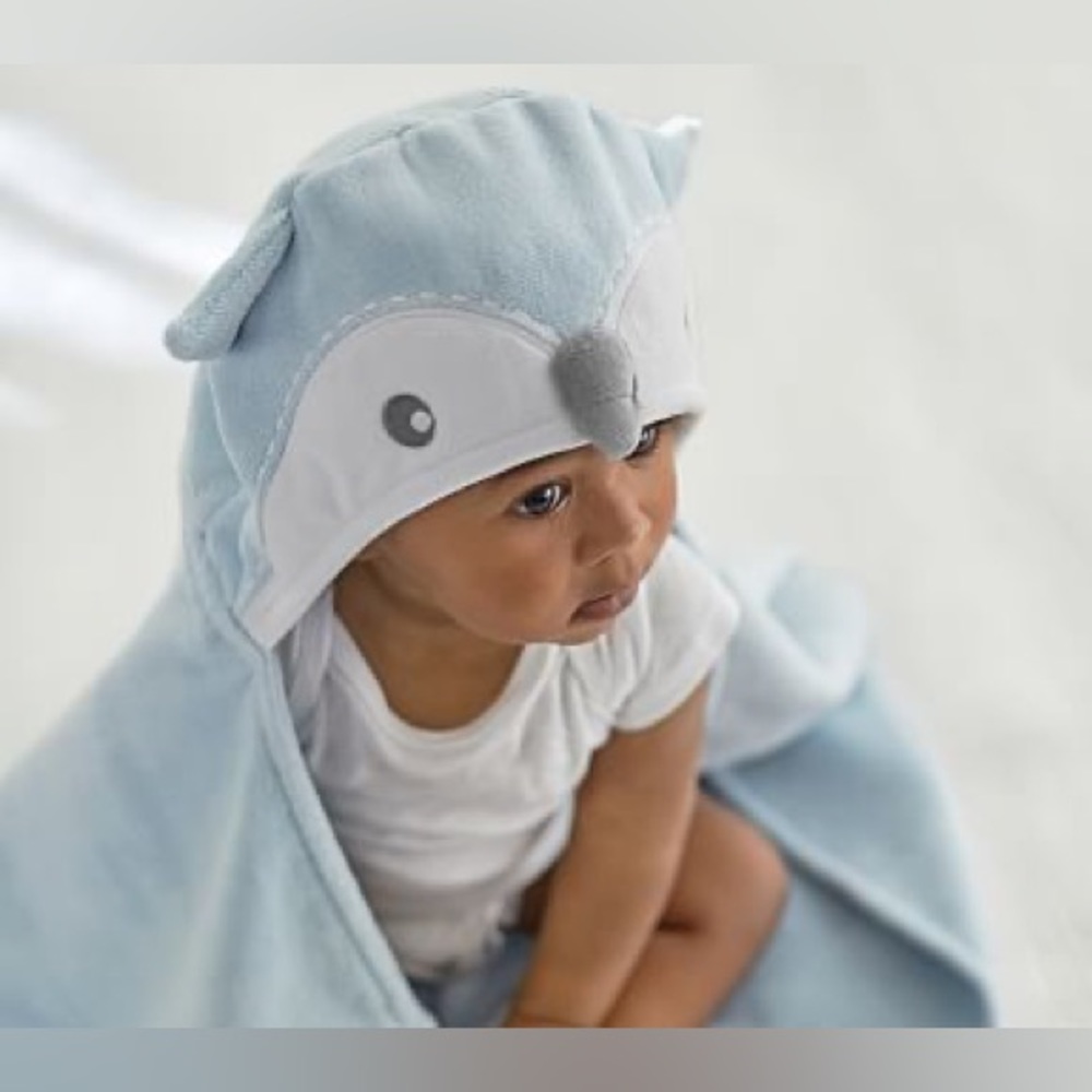 Pottery Barn Kids Owl Baby Hooded Towel